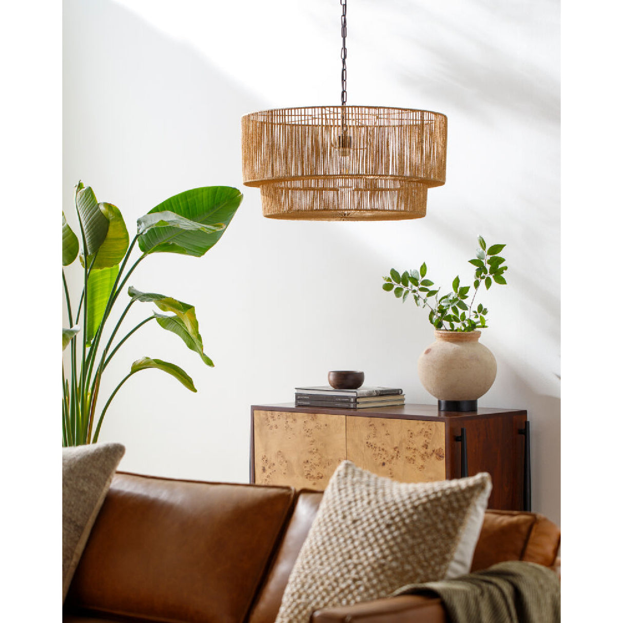   Modern European furniture - Paper Rope 2-Tier Pendant Lamp - www.oroa.com | Oroa.com
