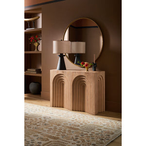   Brown Linen Accent Table Lamp | Oroa.com