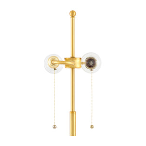   Modern European furniture - White Linen Gold Table Lamp - www.oroa.com | Oroa.com