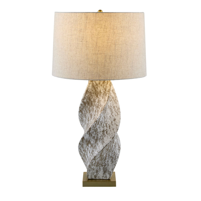 Modern European furniture - Twisted Ceramic Accent Table Lamp - www.oroa.com