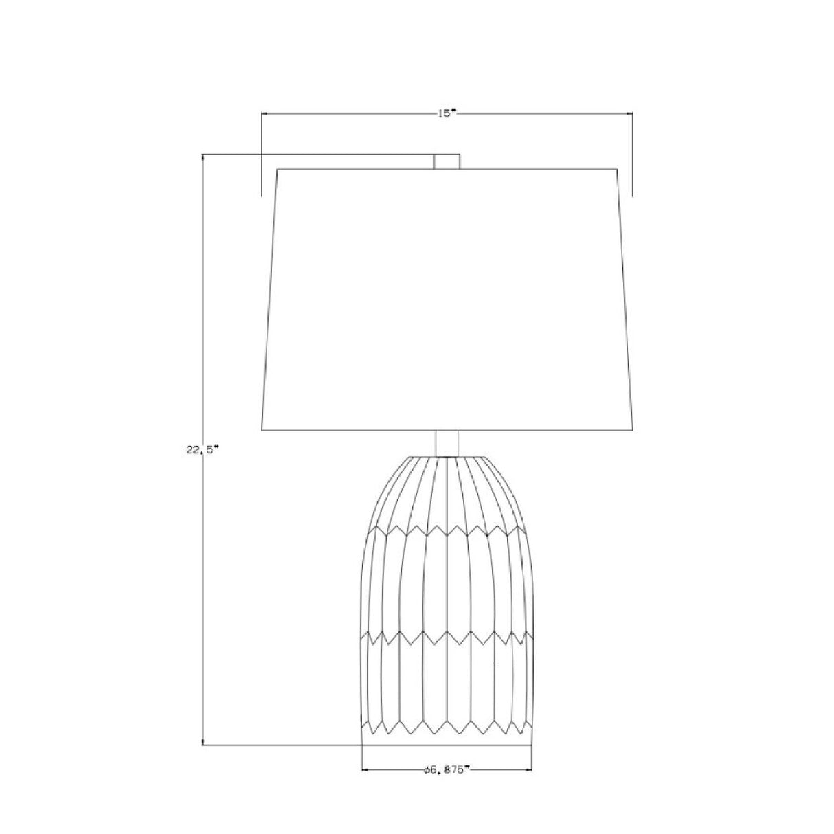   Modern European furniture - White Linen Accent Table Lamp - www.oroa.com | Oroa.com