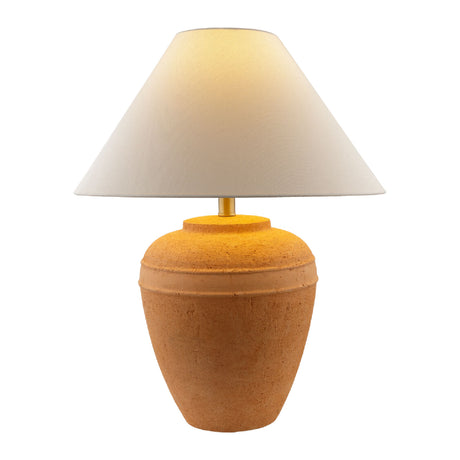   Modern European furniture - Glazed Brown Ceramic Table Lamp - www.oroa.com | Oroa.com