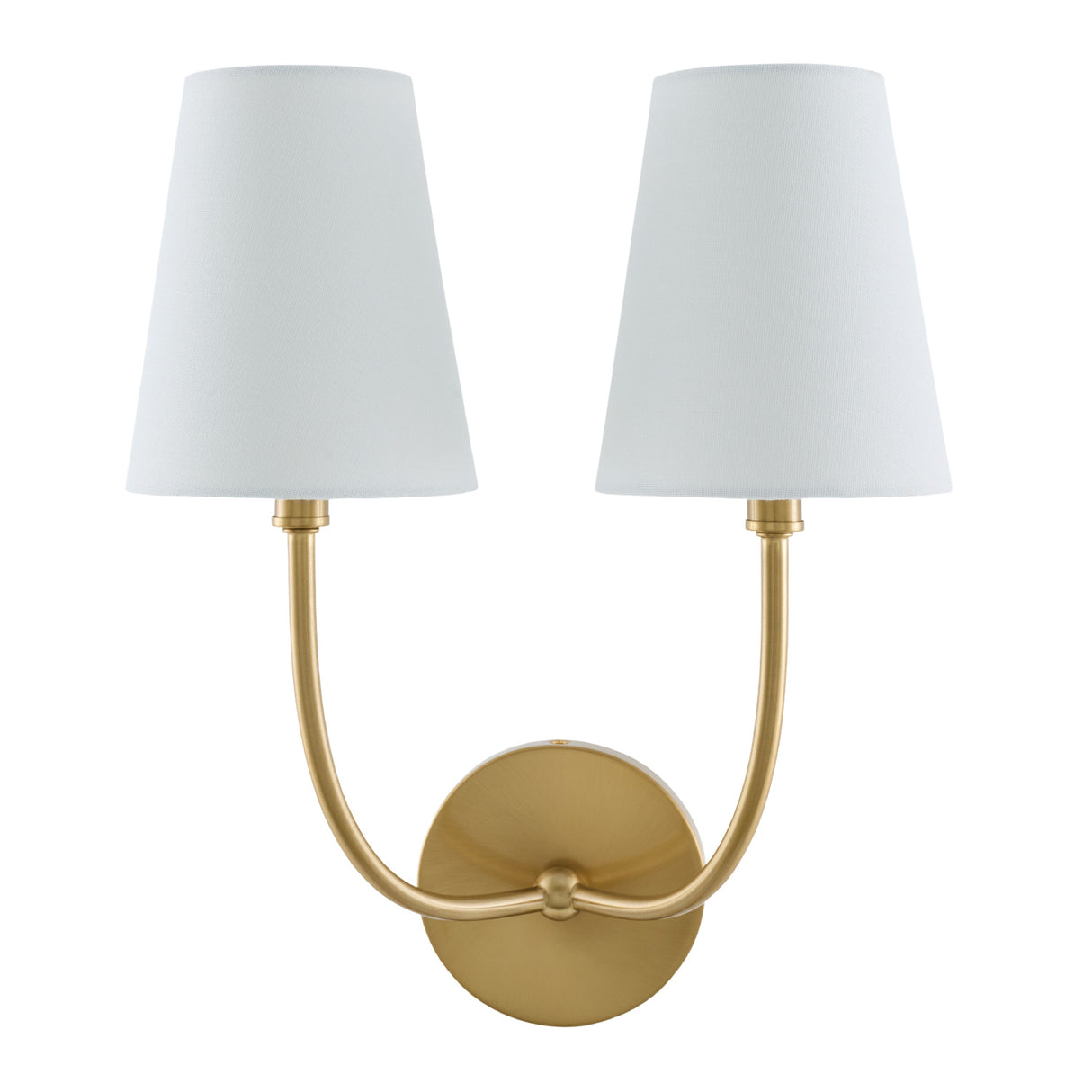   Modern European furniture - White Cotton 2-Light Wall Lamp  - www.oroa.com | Oroa.com