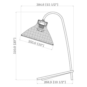   Modern European furniture - Tan Rattan Accent Table Lamp - www.oroa.com | Oroa.com