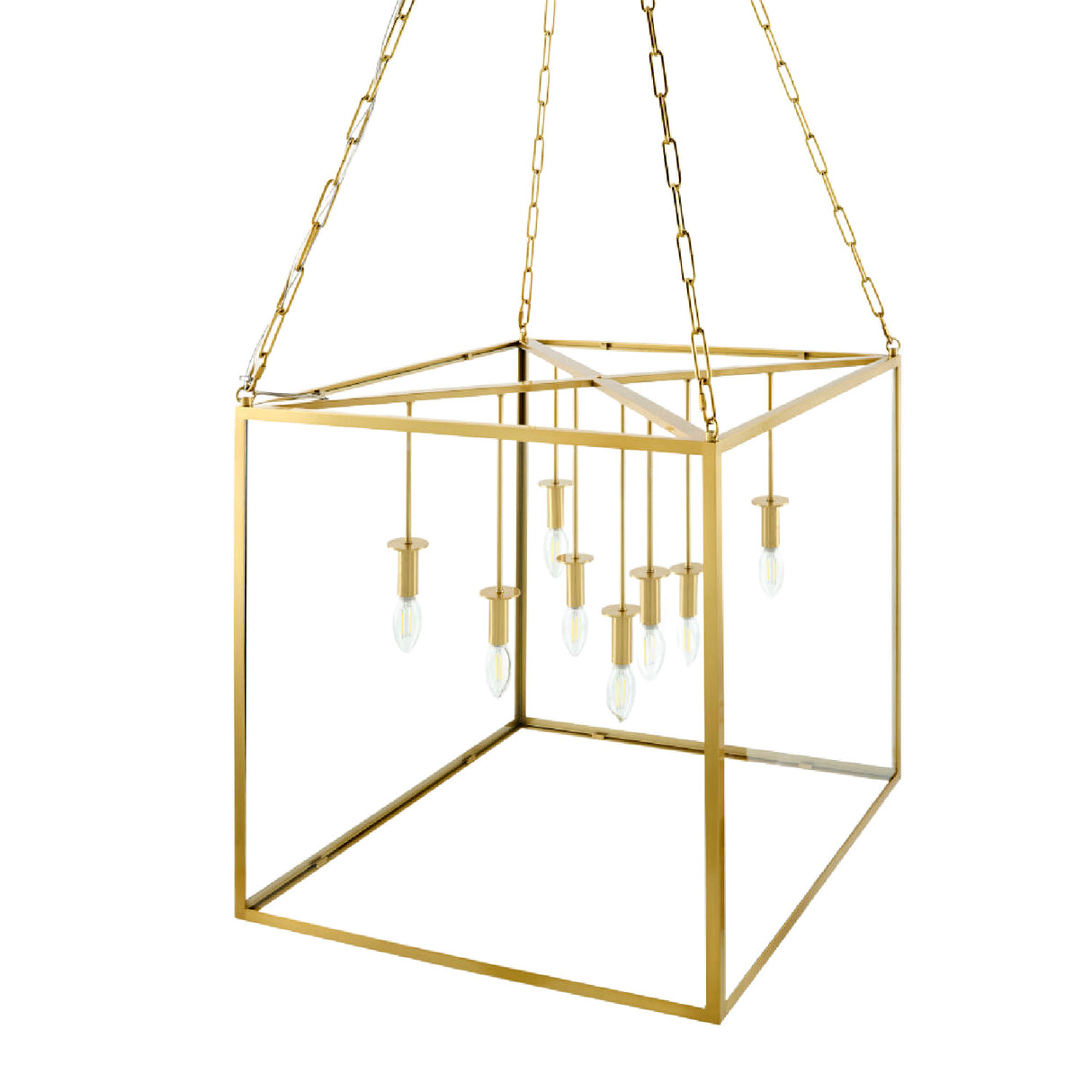   Gold-Framed 7-Light Pendant Lamp | Oroa.com