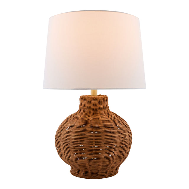 Modern European furniture - Rattan Base Accent Table Lamp S - www.oroa.com