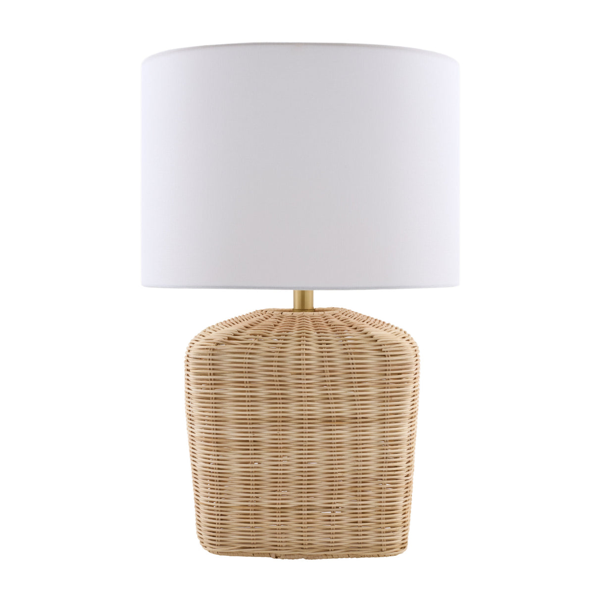   Modern European furniture - Rattan Base Linen Table Lamp  - www.oroa.com | Oroa.com
