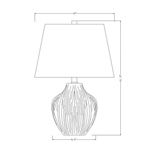   Modern European furniture - Chrome White Ceramic Table Lamp - www.oroa.com | Oroa.com