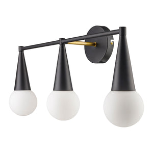   Modern European furniture - Conical Black 3-Light Wall Lamp - www.oroa.com | Oroa.com