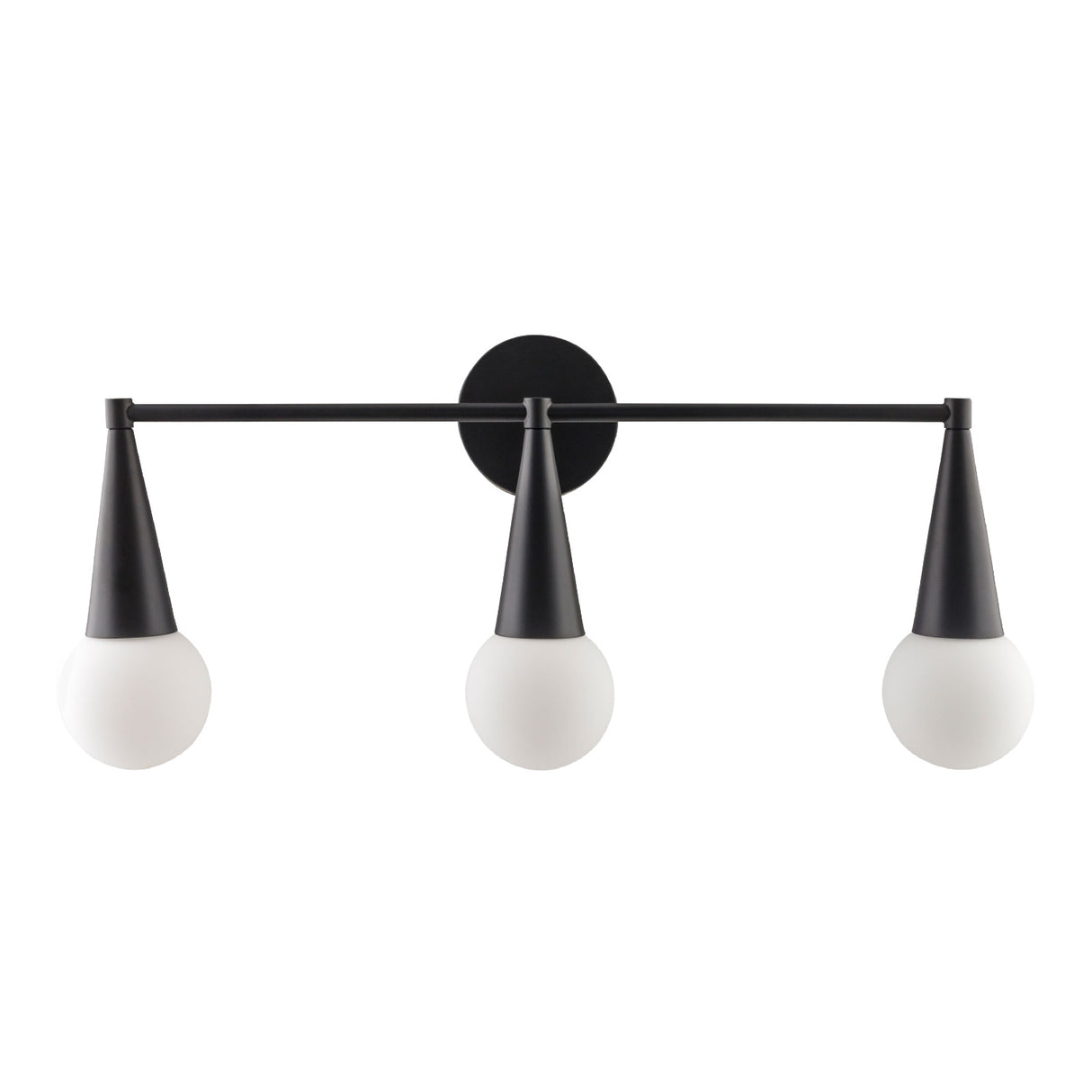   Modern European furniture - Conical Black 3-Light Wall Lamp - www.oroa.com | Oroa.com