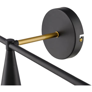   Modern European furniture - Conical Black 3-Light Wall Lamp - www.oroa.com | Oroa.com