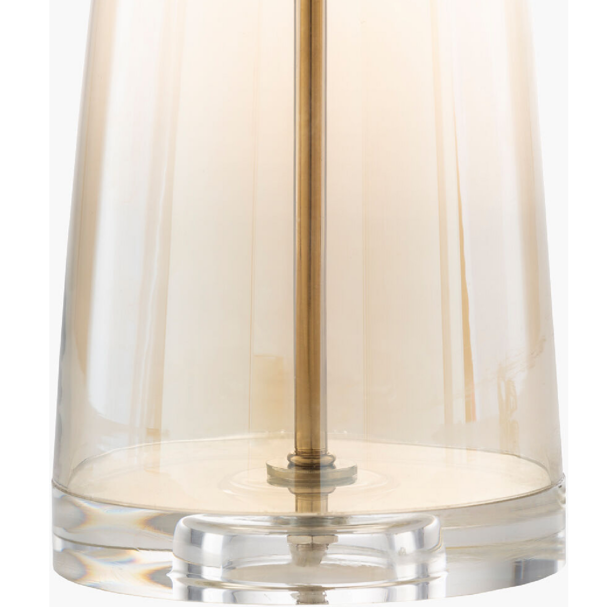   Clear Glass Accent Table Lamp | Oroa.com