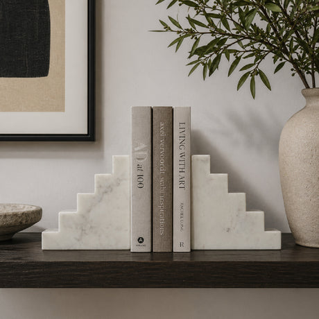   Marble Stairs Bookends (2) | Oroa.com
