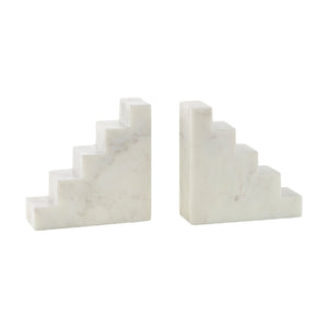   Modern European furniture - Marble Stairs Bookends (2) - www.oroa.com | Oroa.com