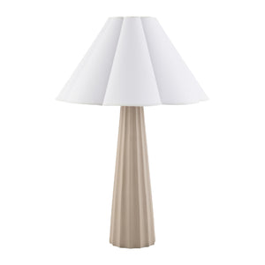   Modern European furniture - Scalloped White Cotton Table Lamp - www.oroa.com | Oroa.com