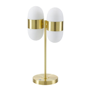   Modern European furniture - Dual White Glass Table Lamp - www.oroa.com | Oroa.com