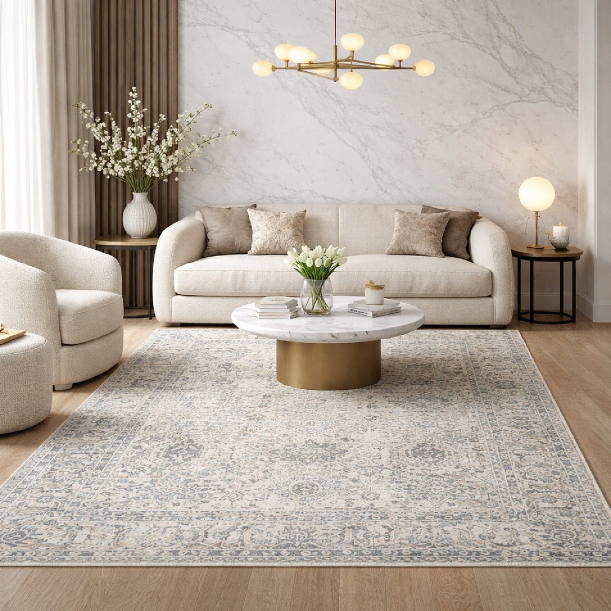   Modern furniture - Handmade Viscose Round Carpet - www.oroa.com | Oroa.com