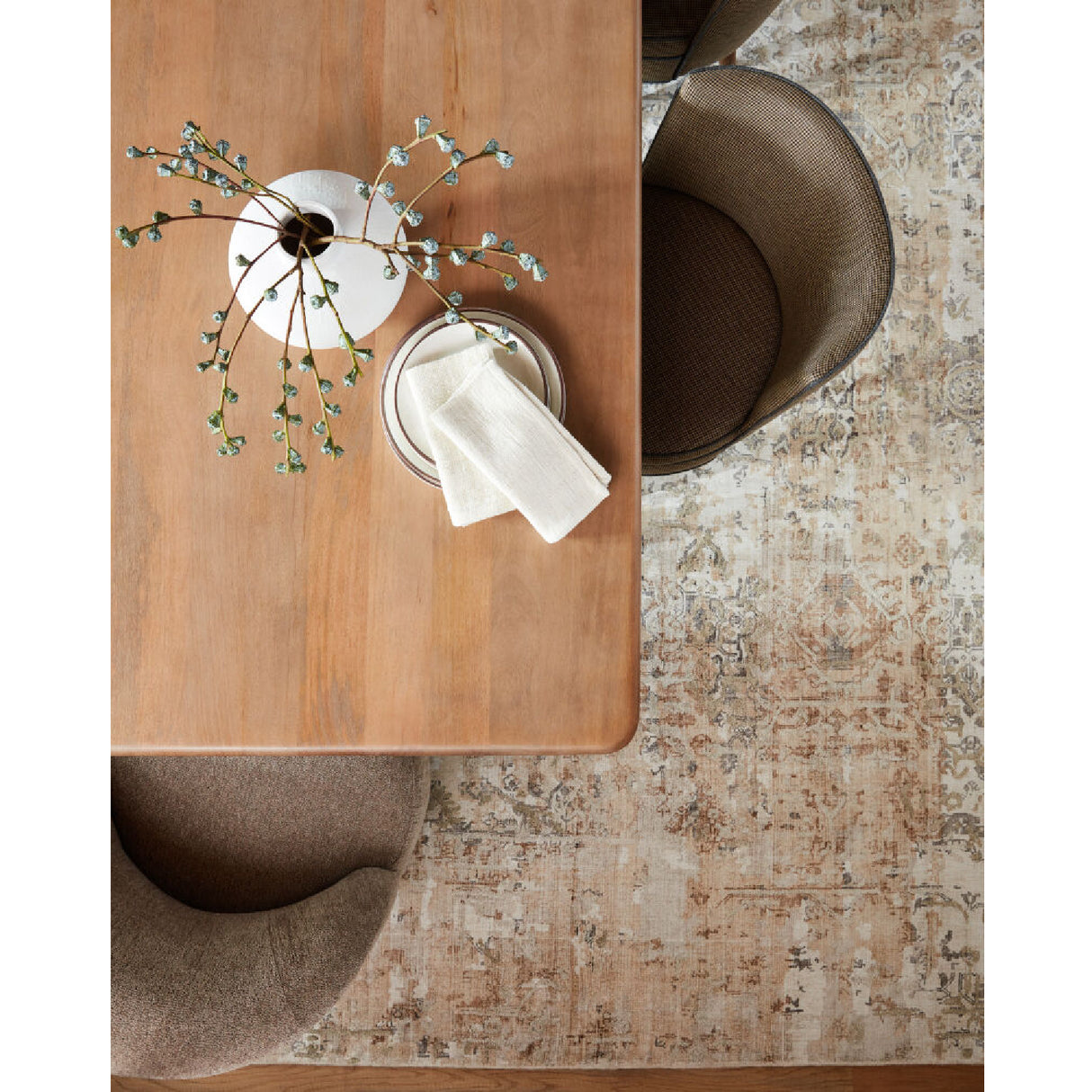   Modern furniture - Handmade Viscose Round Carpet - www.oroa.com | Oroa.com