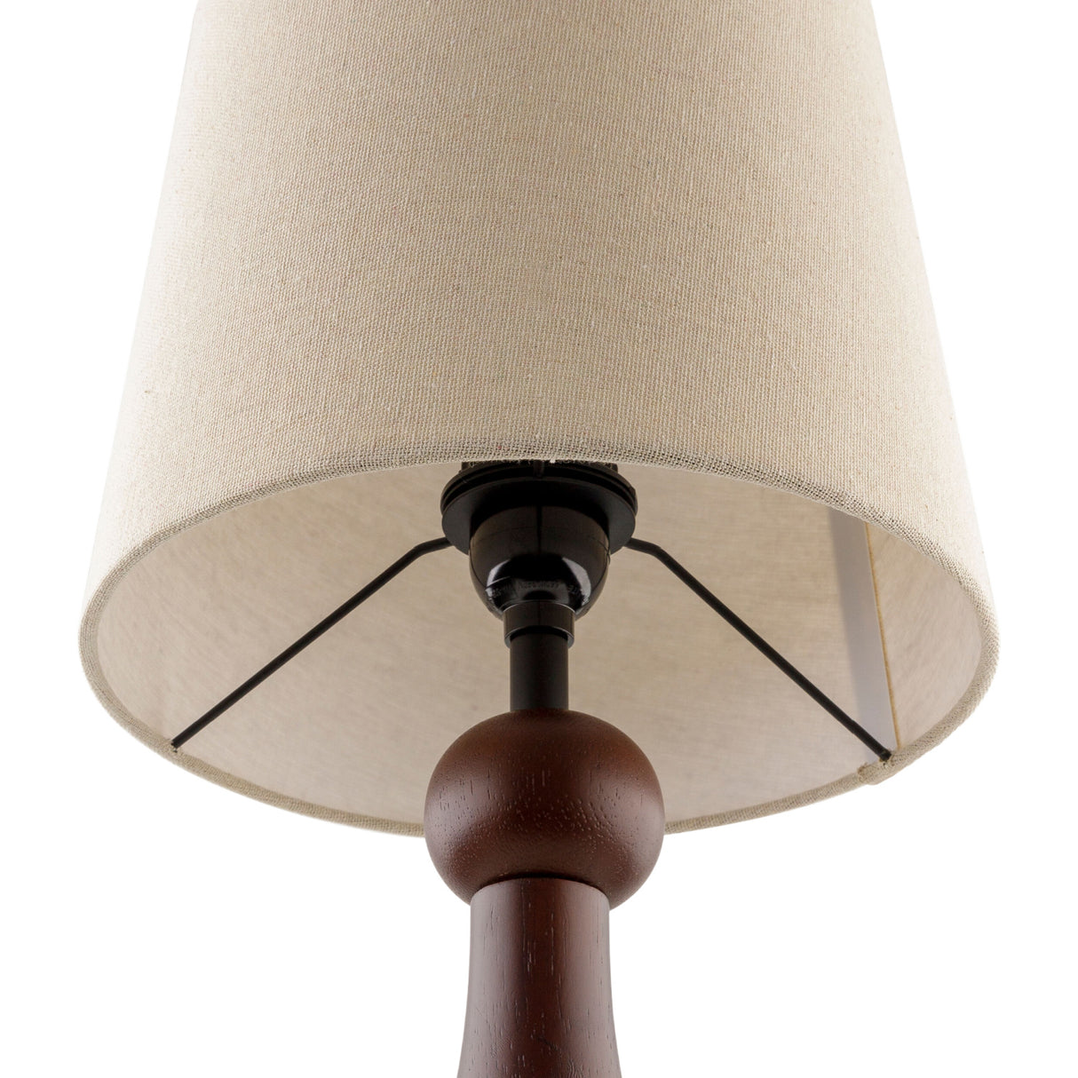   Modern European furniture - Wood Veneer Linen Table Lamp  - www.oroa.com | Oroa.com