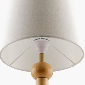   Modern European furniture - Wood Veneer Linen Table Lamp  - www.oroa.com | Oroa.com