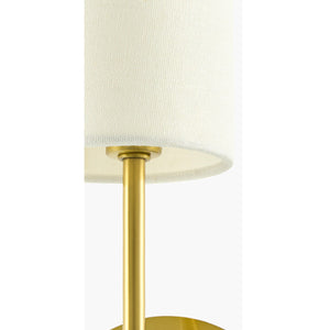   Cylindrical White Linen Wall Lamp | Oroa.com