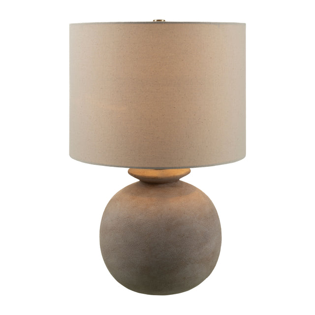 Modern European furniture - Rounded Cream Accent Table Lamp - www.oroa.com
