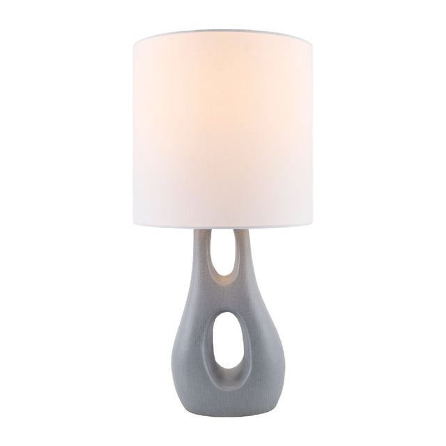 Modern European furniture - Textured Gray Accent Table Lamp - www.oroa.com