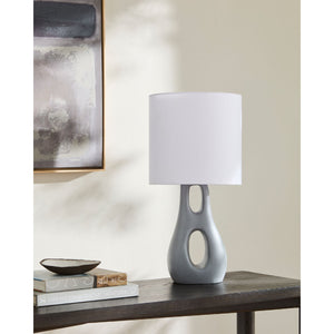   Modern European furniture - Textured Gray Accent Table Lamp - www.oroa.com | Oroa.com