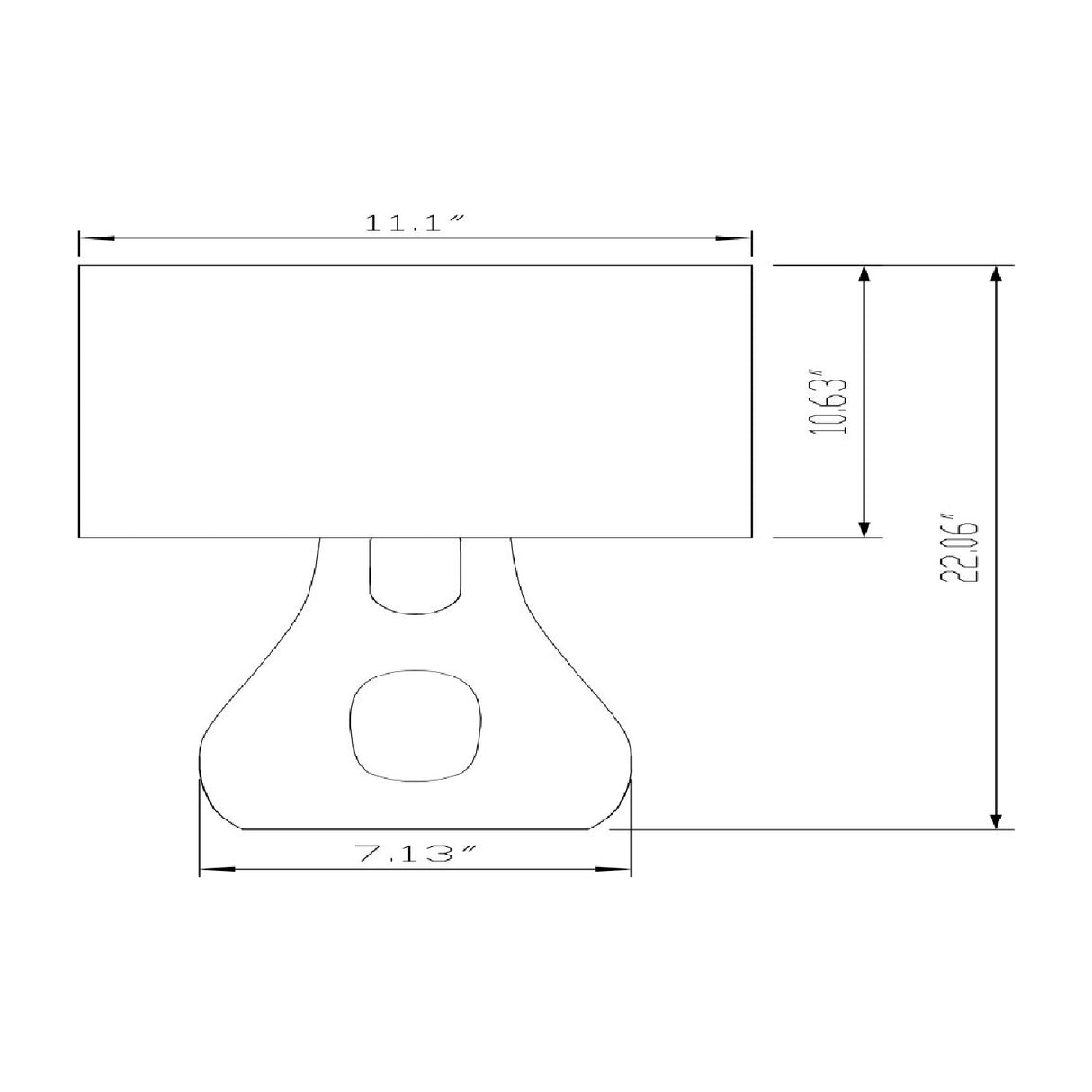   Modern European furniture - Textured Gray Accent Table Lamp - www.oroa.com | Oroa.com