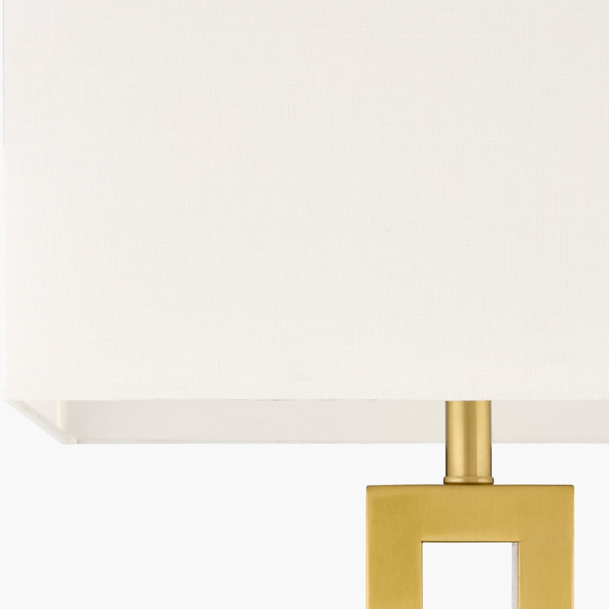   White Linen Gold Floor Lamp | Oroa.com