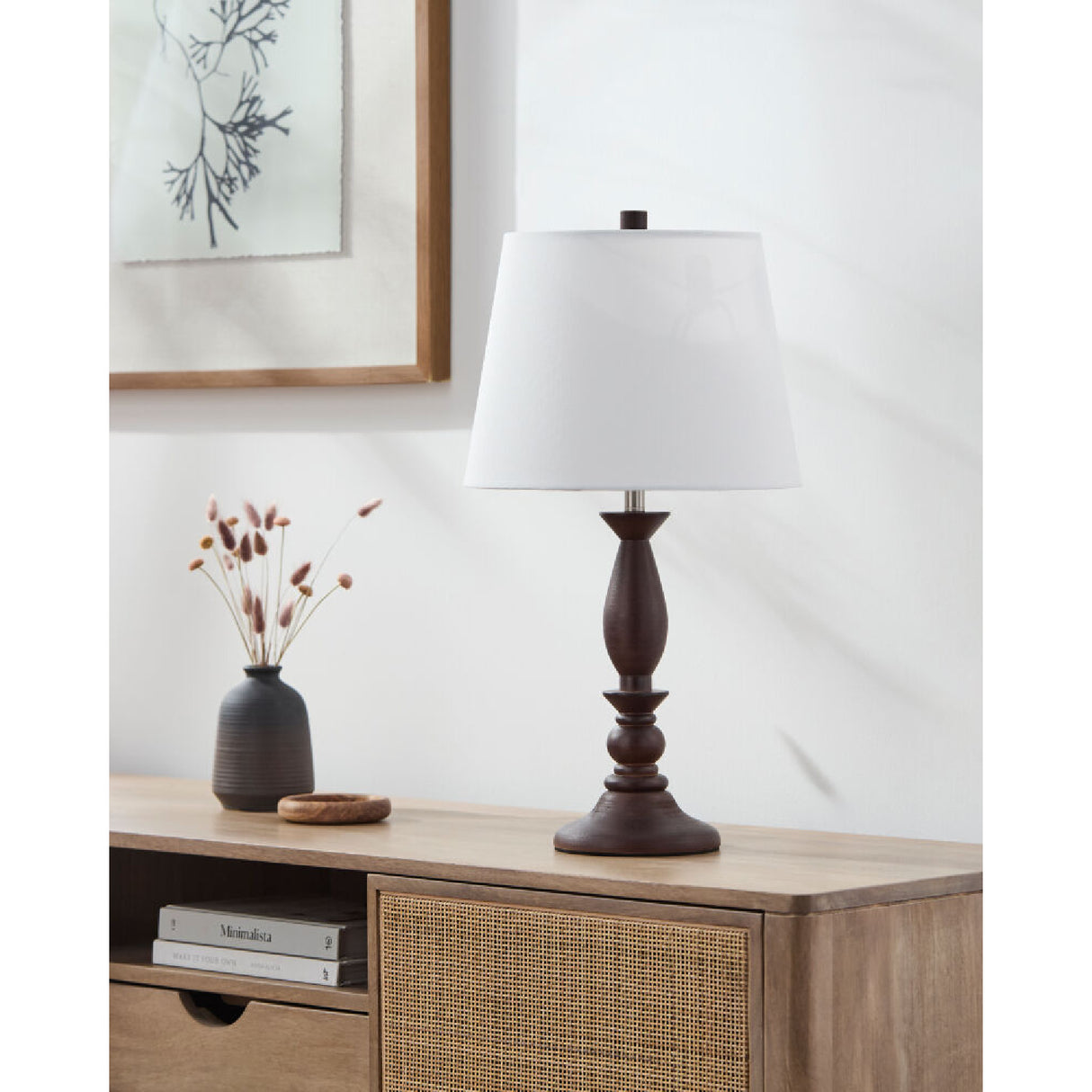   Modern European furniture - Linen Wood Veneer Table Lamp - www.oroa.com | Oroa.com