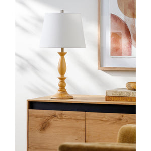   Modern European furniture - Linen Wood Veneer Table Lamp - www.oroa.com | Oroa.com