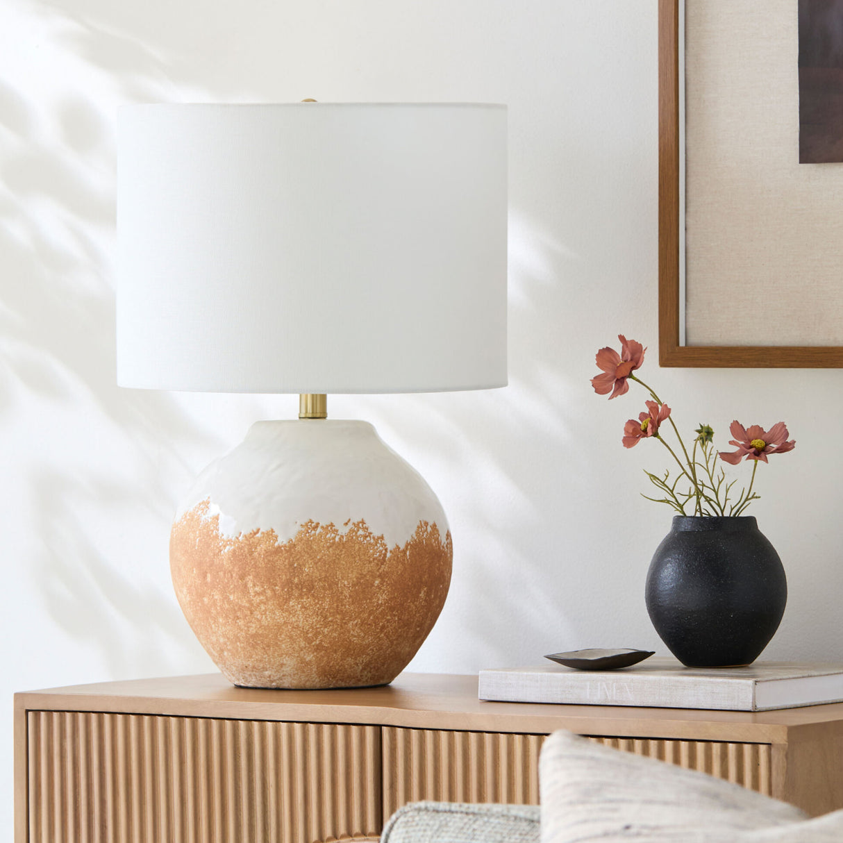   Modern European furniture - Two-Toned Ceramic Accent Table Lamp - www.oroa.com | Oroa.com