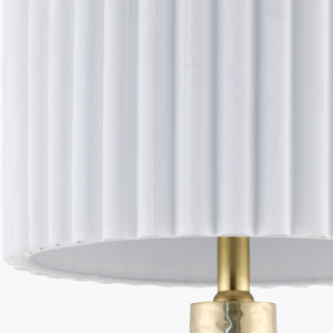   Modern European furniture - Fluted White Cotton Table Lamp - www.oroa.com | Oroa.com
