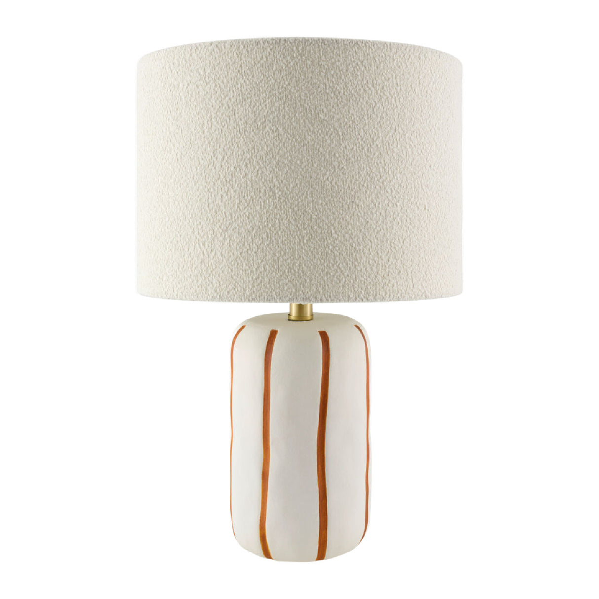   Modern European furniture - Lined Ceramic Linen Table Lamp - www.oroa.com | Oroa.com