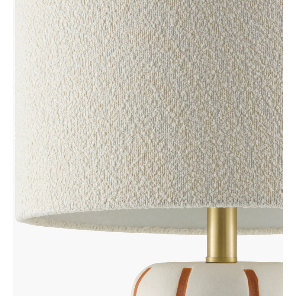  Modern European furniture - Lined Ceramic Linen Table Lamp - www.oroa.com | Oroa.com