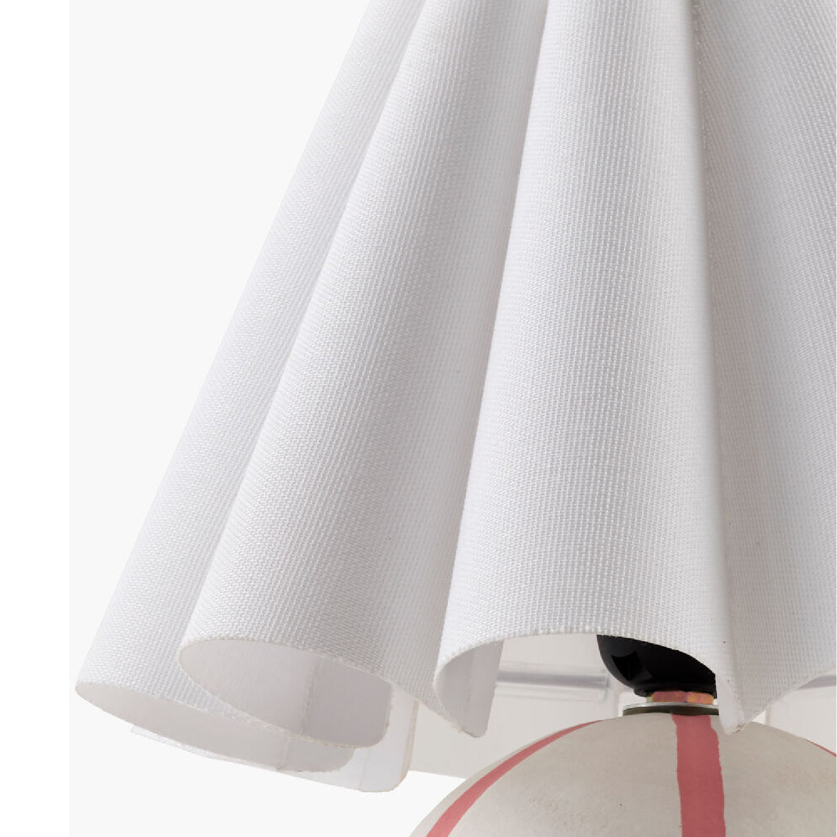   Modern European furniture - Lined Round Ceramic Table Lamp - www.oroa.com | Oroa.com