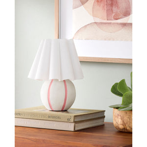   Modern European furniture - Lined Round Ceramic Table Lamp - www.oroa.com | Oroa.com