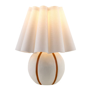   Modern European furniture - Lined Round Ceramic Table Lamp - www.oroa.com | Oroa.com
