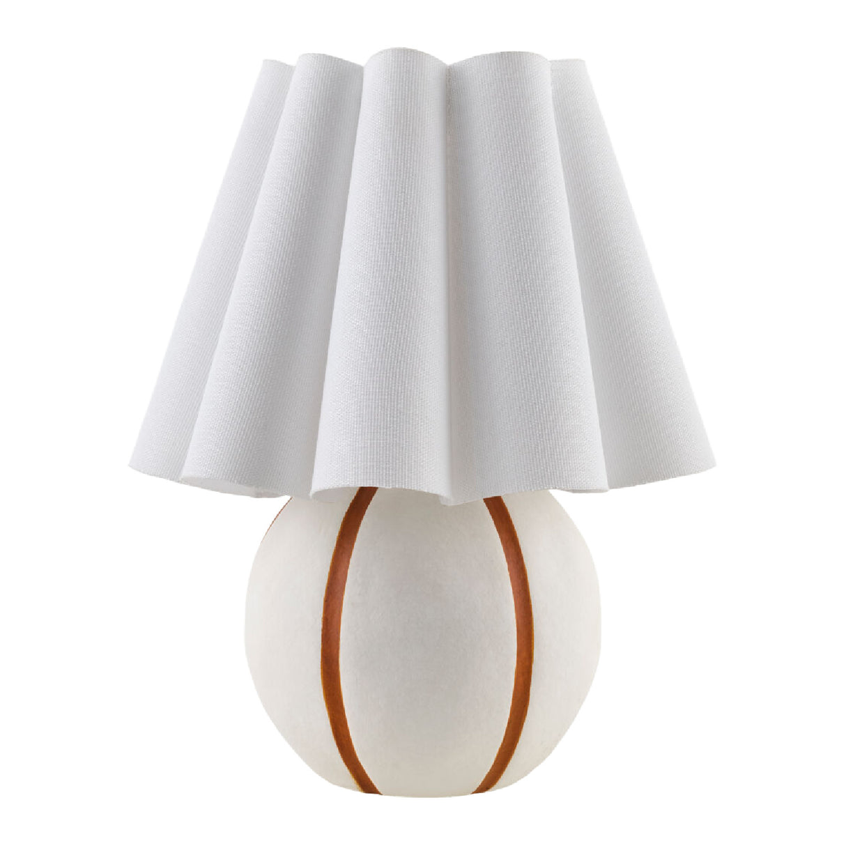   Modern European furniture - Lined Round Ceramic Table Lamp - www.oroa.com | Oroa.com