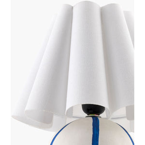   Modern European furniture - Lined Round Ceramic Table Lamp - www.oroa.com | Oroa.com