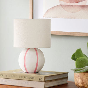   Modern European furniture - Round Lined Ceramic Table Lamp - www.oroa.com | Oroa.com