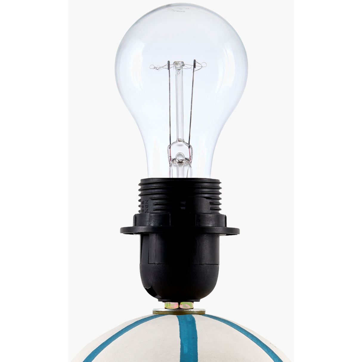   Modern European furniture - Round Lined Ceramic Table Lamp - www.oroa.com | Oroa.com