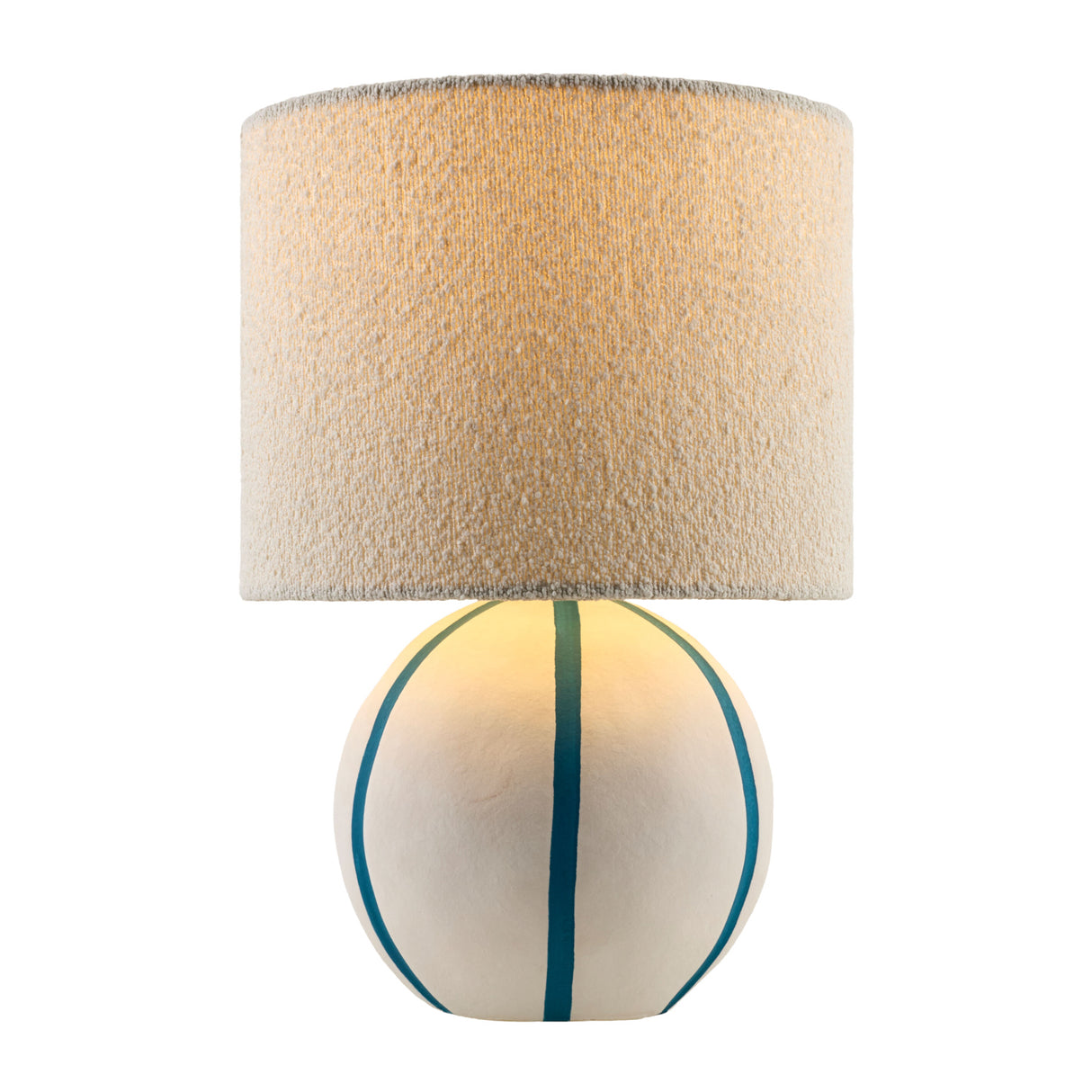   Modern European furniture - Round Lined Ceramic Table Lamp - www.oroa.com | Oroa.com