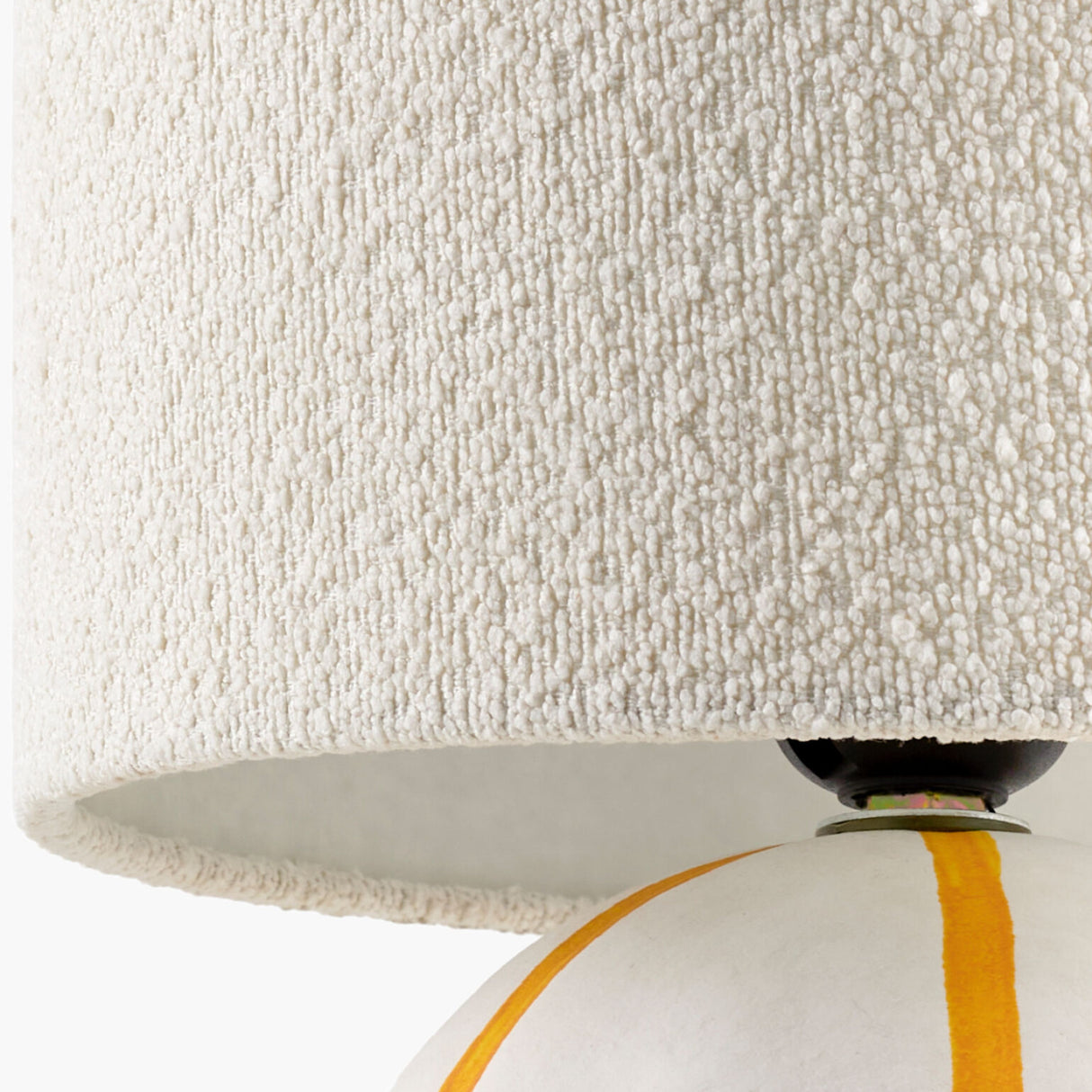   Modern European furniture - Round Lined Ceramic Table Lamp - www.oroa.com | Oroa.com