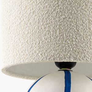   Modern European furniture - Round Lined Ceramic Table Lamp - www.oroa.com | Oroa.com