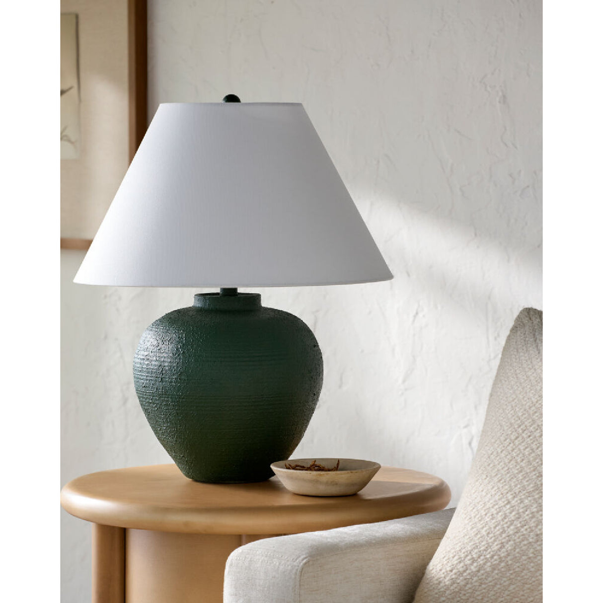   Modern European furniture - Empire Linen Shade Table Lamp - www.oroa.com | Oroa.com