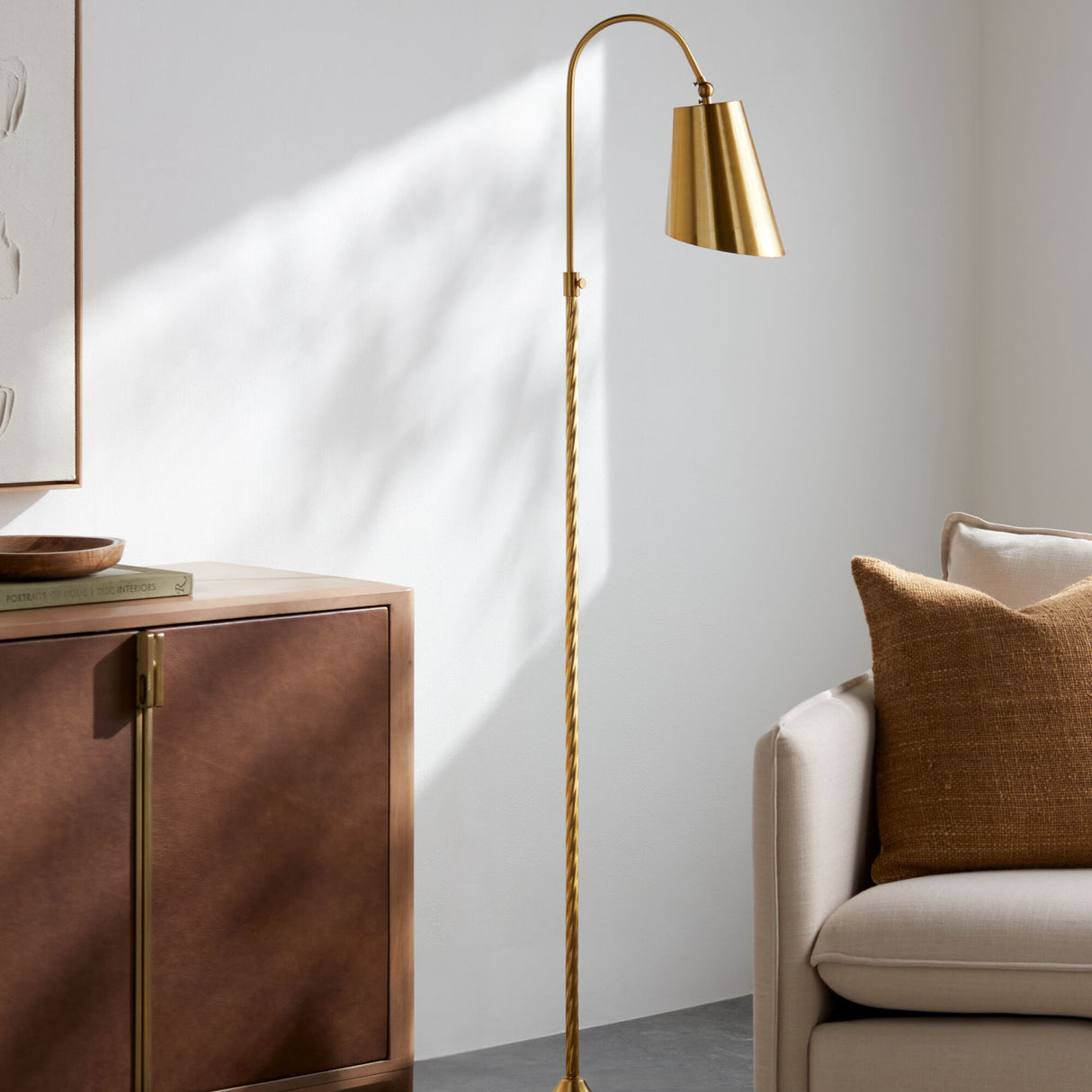   Gold Metal Accent Floor Lamp | Oroa.com