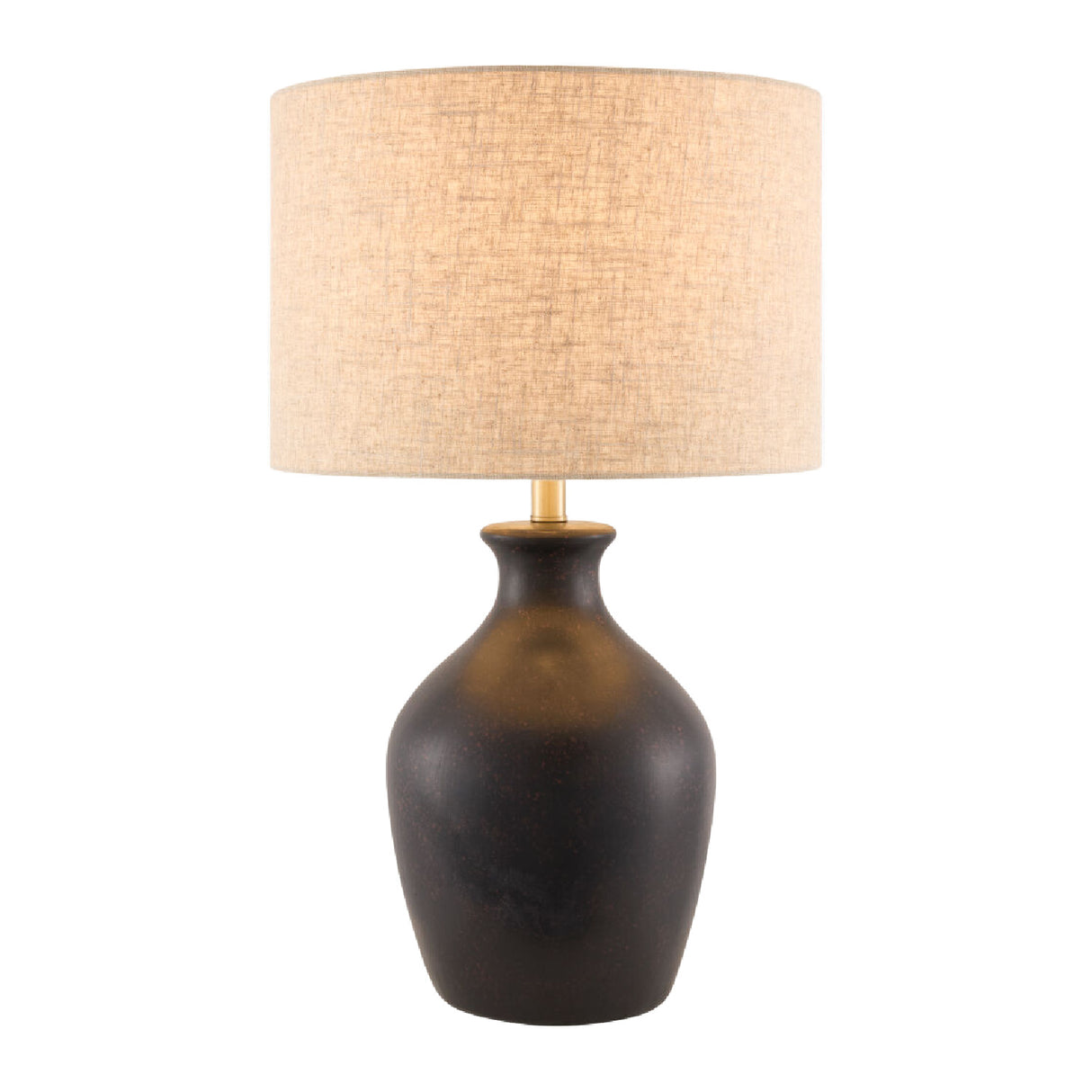   Modern European furniture - Linen Drum Shade Table Lamp - www.oroa.com | Oroa.com