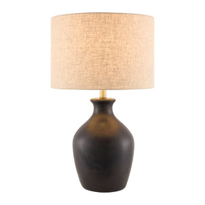   Modern European furniture - Linen Drum Shade Table Lamp - www.oroa.com | Oroa.com